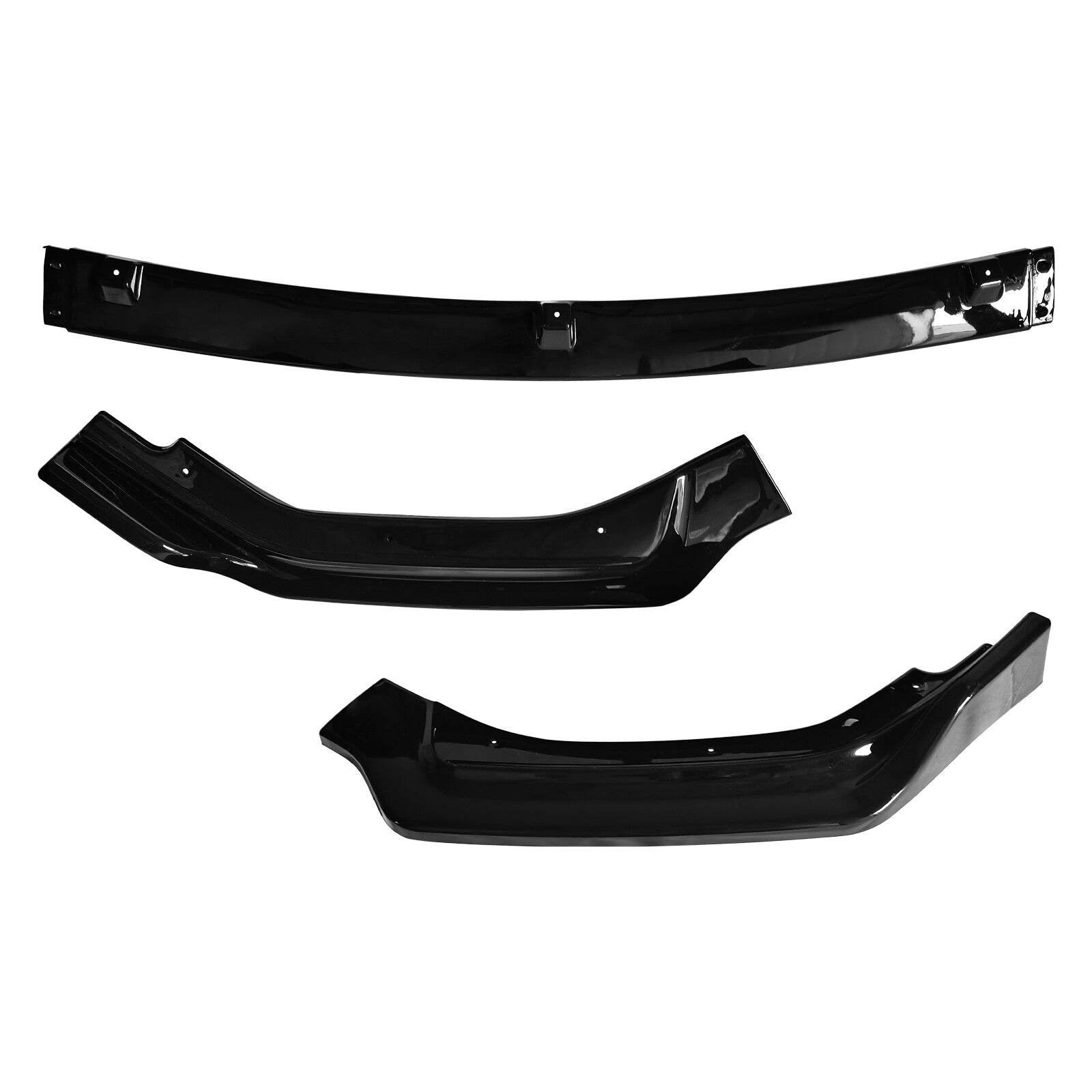 Glossy Black Front Bumper Lip Splitter Chin for 2018-2024 for Infiniti Q50