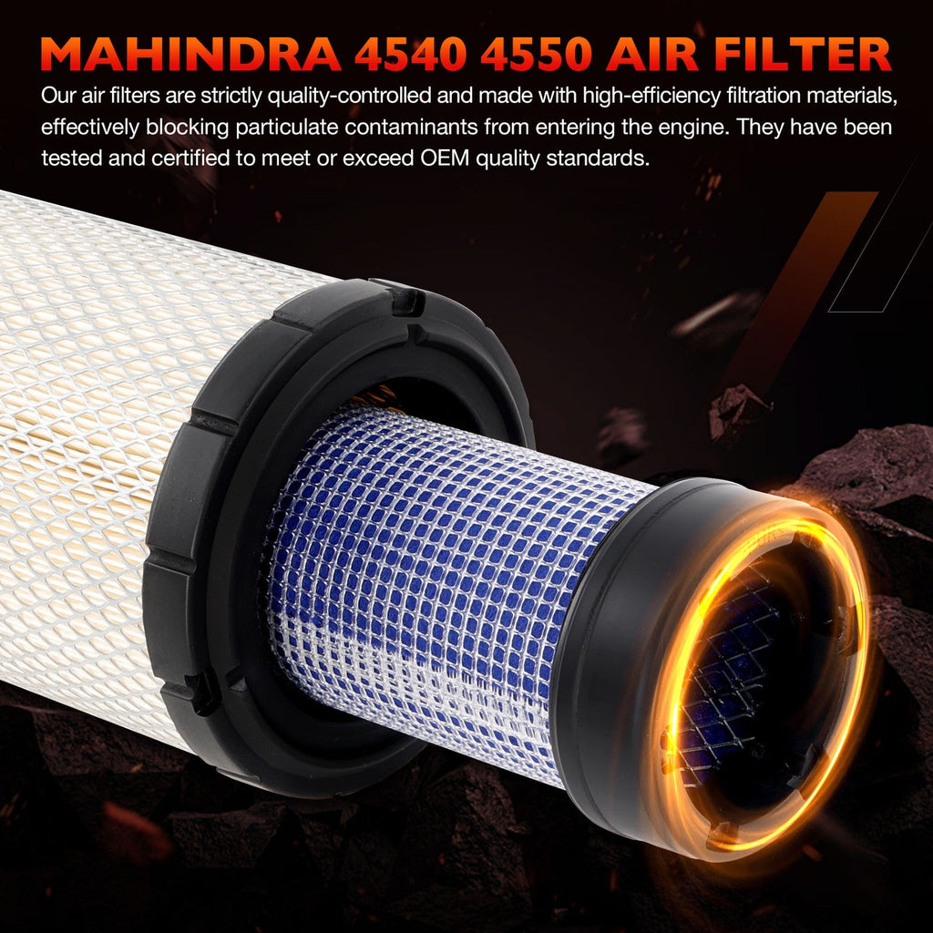 006000455F1 006000456F1 Air Oil Fuel Filter Kit For Mahindra 4540 4550 6 Piece