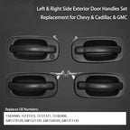Exterior Door Handle Front Rear for Chevy Silverado GMC Cadillac 99 07 4Pcs