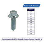 Valley Pan Cover Flange Bolts for LS Engines 99 14 Gen III IV LS1 LSX LQ4