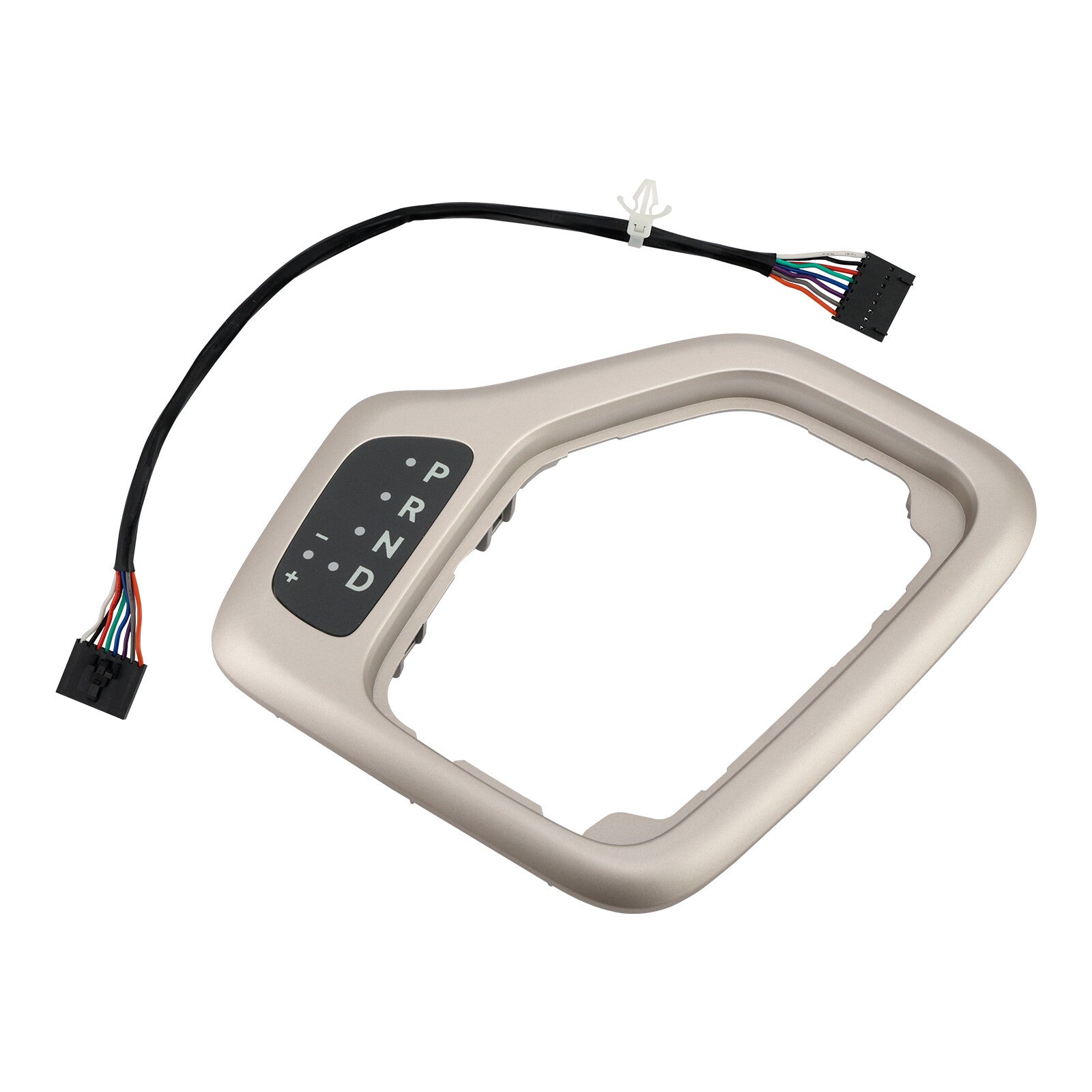 Gold Gear Shifter Bezel with Harness for Jeep Cherokee KL 2014 to 2018