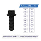Exhaust Manifold Header Bolts for GM Chevy LS LT Engine LS1 LS2 LS3 LSX Black