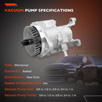 904810 Gear Driven Vacuum Pump for Dodge Ram 2500 3500 94-02 5.9L Cummins Diesel