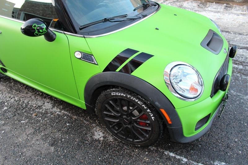 3 Inch Dual Fender Stripe Hash Mark Decal Graphic Kit for Mini Cooper