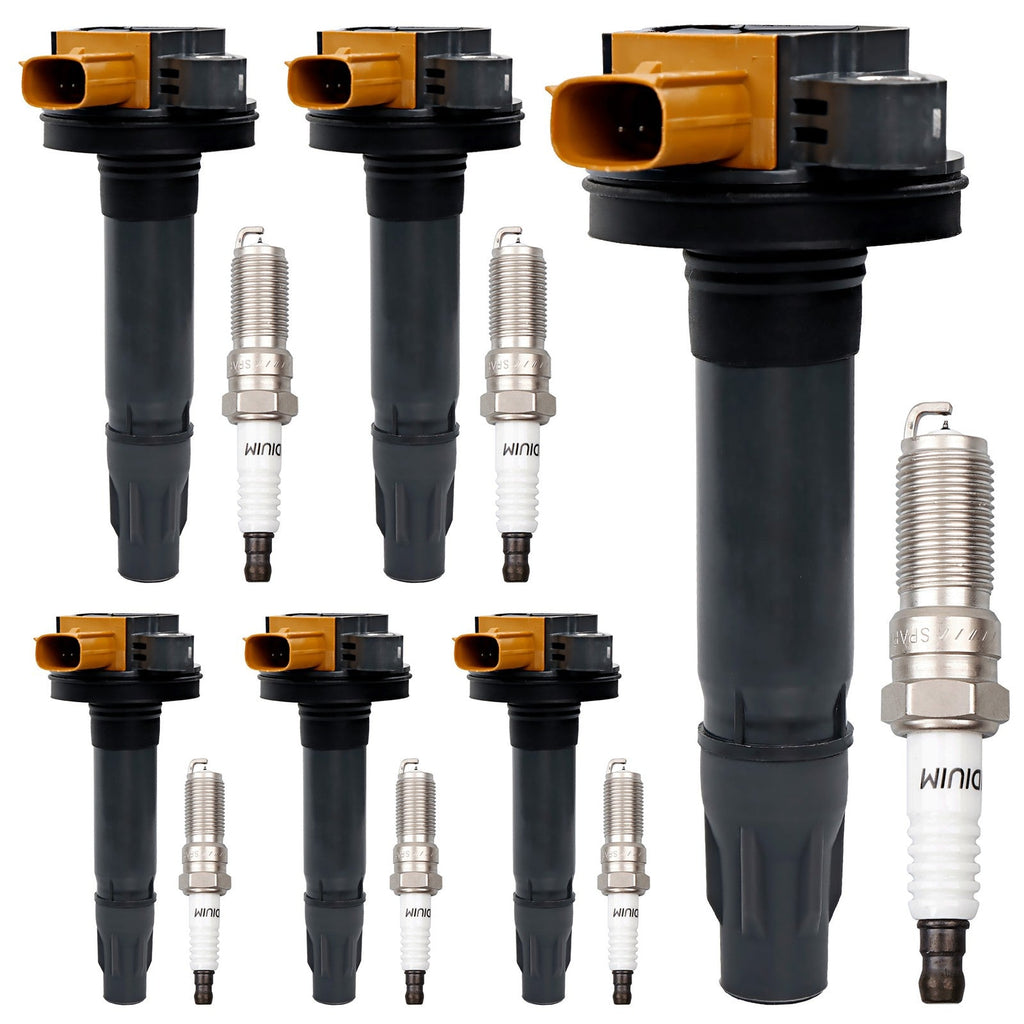 DG549 Ignition Coil and Spark Plugs for Ford F150 Explorer 2015 2023 3.5L 6 Pack
