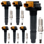 DG549 Ignition Coil and Spark Plugs for Ford F150 Explorer 2015 2023 3.5L 6 Pack