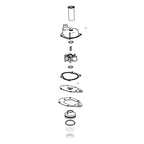 Water Pump Kit w Housing for Mercury Outboards 46-812966A12 812966A11