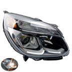 Halogen Chrome Headlight Assy Front Right Passenger Side for Chevy Equinox 16 17