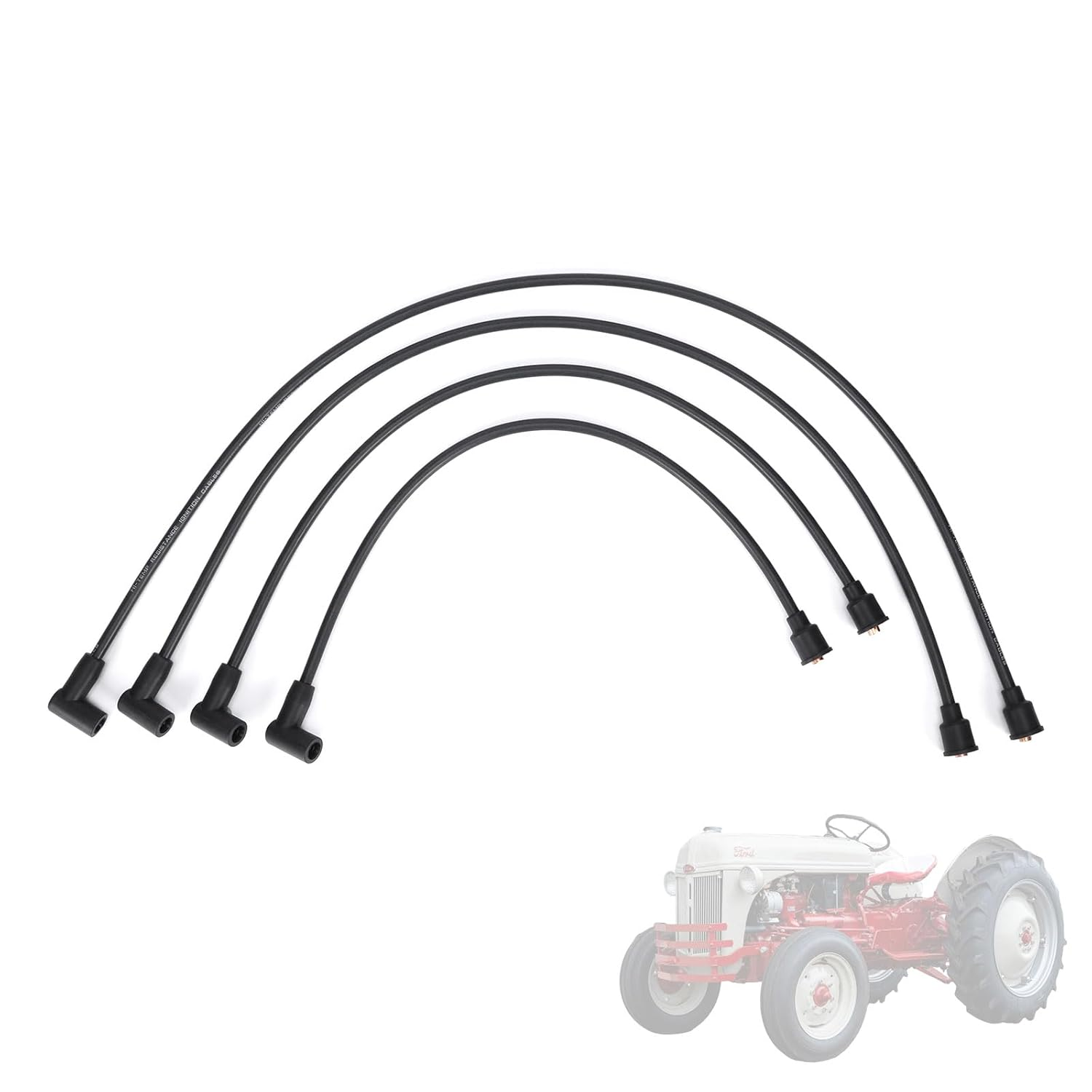 9N12259A Cylinder Spark Plug Wire Set for Ford Holland 2N 8N 9N 9N12287B 4X