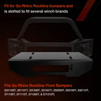 Winch Mounting Plate Mount Bracket for Go Rhino Rockline Jeep Gladiator JL JT