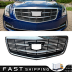 Front Grille Upper Bumper Grill for Cadillac ATS 2015 2016-2019 Chrome 15-19