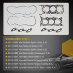 3.3L Head Gasket Set for Kia Sorento Cadenza Sedona Hyundai Azera Santa Fe 10-23
