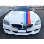 M Style Hood Stripe Hash Mark Racing Stripe Rally Decal Kit for BMW 3 Series