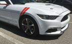 4 Inch Dual Fender Stripe Hash Mark Decal Graphic Kit for Ford Mustang