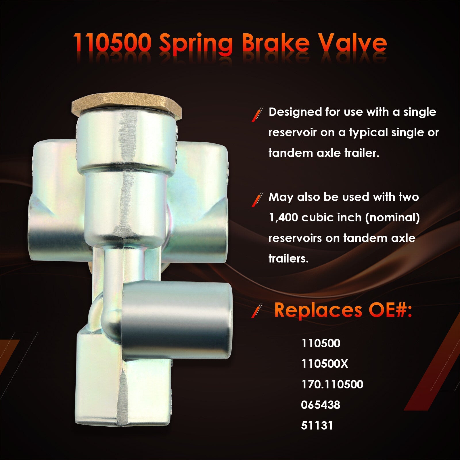 110500 Trailer Spring Parking Brake Control Valve for Sealco 110500X 065438