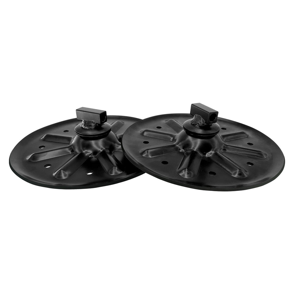 9 Inch Round Trailer Jack Landing Foot Plate for A Frame Boat RV Camper 2 Pcs