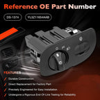 Headlight Switch Without Fog Light for Ford F150 Heritage Expedition 2000 2004
