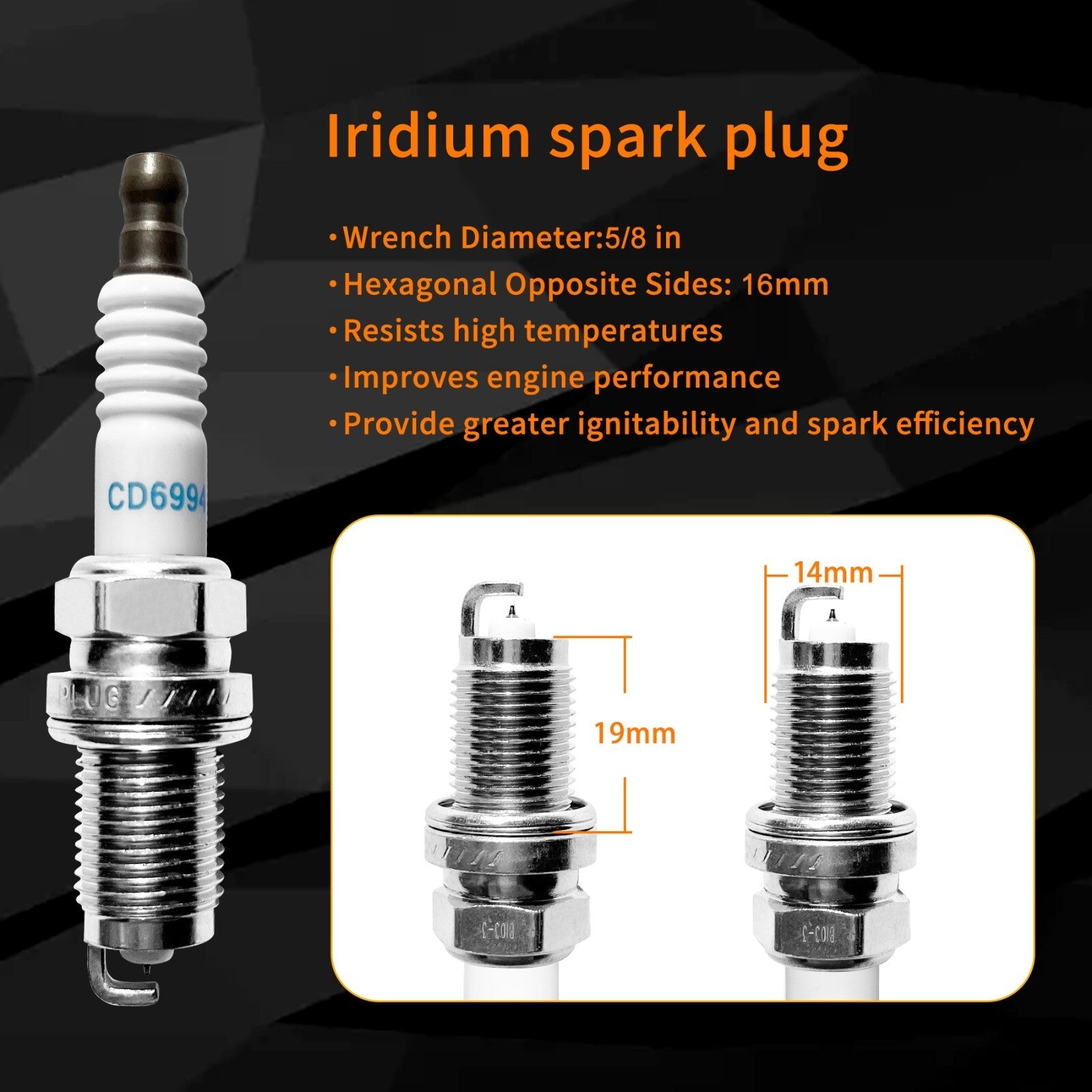 UF242 Ignition Coil Iridium Spark Plug Pack For 1999 07 Honda Odyssey Acura 6x