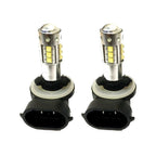 80W LED Xenon White Spotlight Fog Bulbs for Harley Davidson 2 Pack