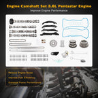 Camshafts Rockers Lifters Kit for Chrysler 200 300 Dodge Ram 3.6L V6 Pentastar