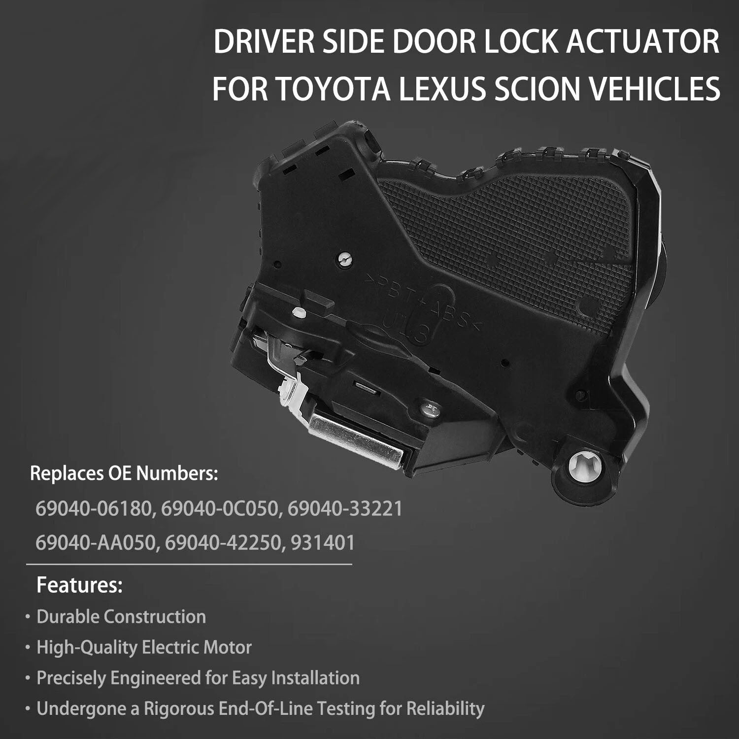 Door Lock Actuator Front Left for Toyota Corolla Camry Lexus GX460 2007 2019