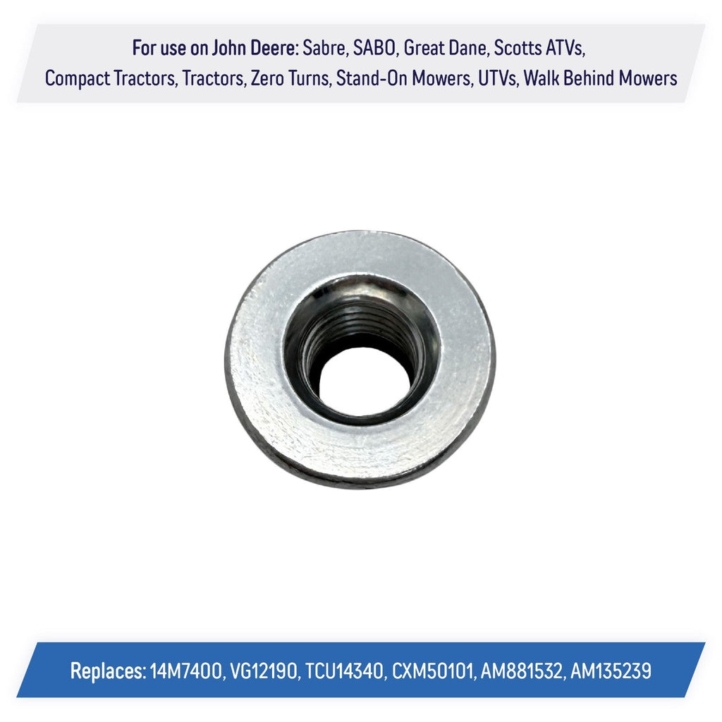 14M7400 Lock Nut 10mm for John Deere Sabre SABO Great Dane Scotts ATV UTV