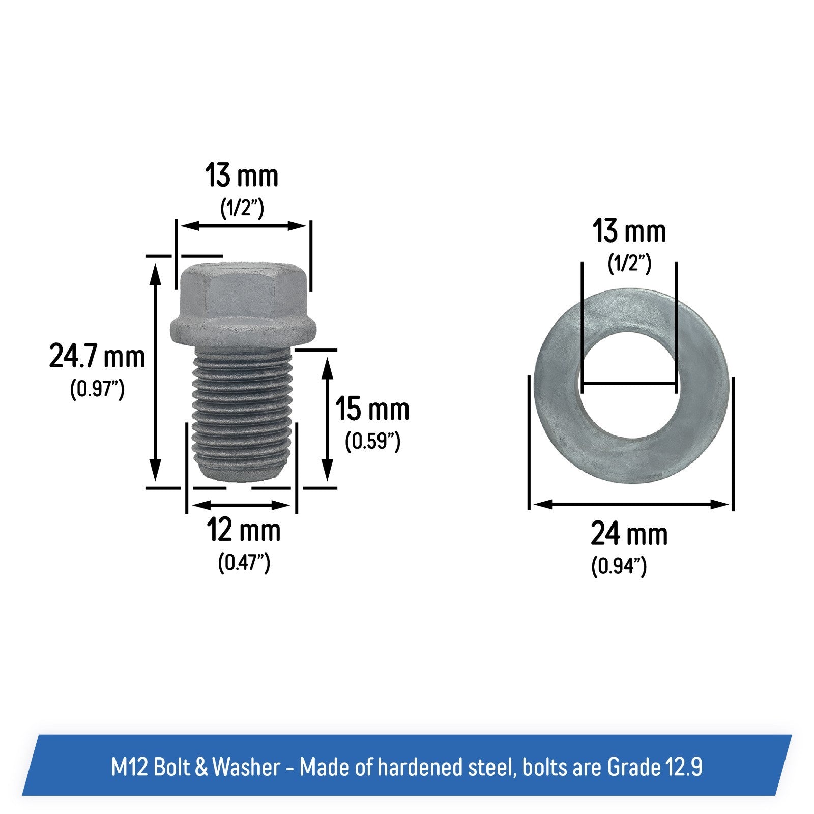 250000615 250000359 Drive Shaft Retaining Bolt Set with Washers for Can-Am ATV