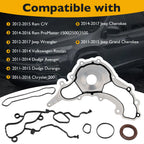 11to18 Timing Cover Gasket Set for Dodge Ram Chrysler Jeep 200 300 3.2L 3.6L V6