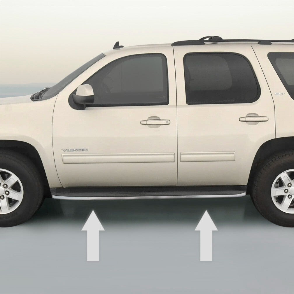 Chrome Running Board Trim Molding Package for GMC Yukon Yukon XL 2007 to 2014