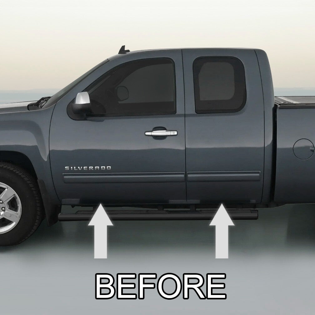 Chrome Side Door Trim Rocker Panel Molding Package for Chevy Silverado 2007 2013