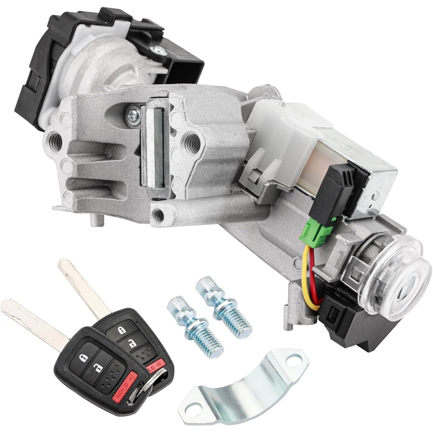 39730T2AA0 Ignition Switch Lock Cylinder with Remote Keys for Honda Accord 13 17
