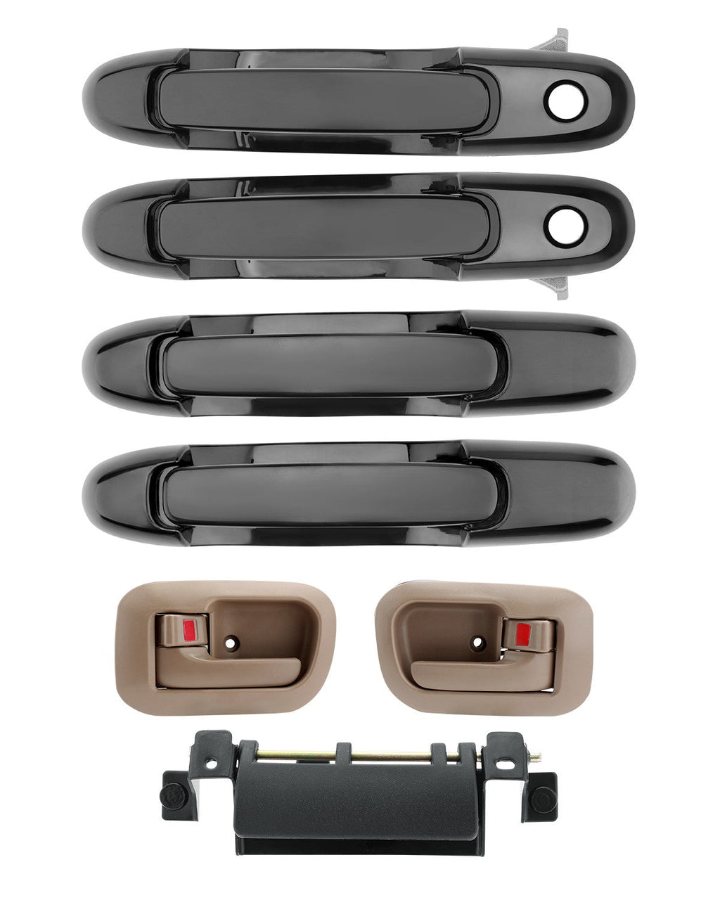 Exterior Interior Rear Tailgate Door Handle Kit for Toyota Sienna 1998 2003