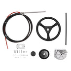 SS13713 13 Ft Boat Rotary Steering Cable with Wheel Kit for Outboard Marine