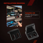 Hard Top Mounting Brackets Kit for 2018 24 Jeep Wrangler JL JLU 4Xe Gladiator JT