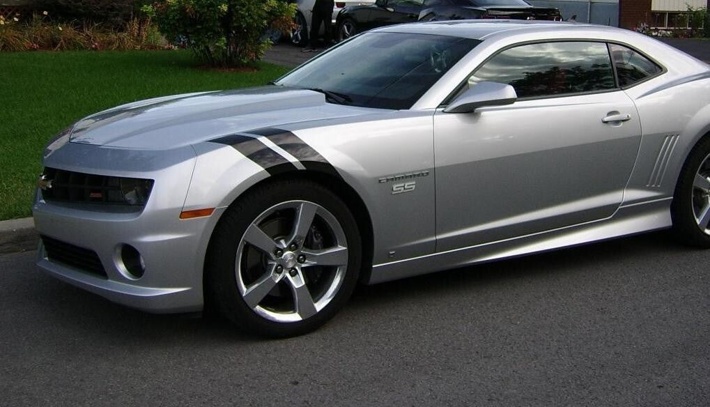 3 Dual Fender Stripe Hash Mark Decal Graphic Kit for Chevy Camaro