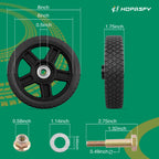 8 Inch Push Lawn Mower Plastic Wheels for Craftsman Generator Garden Tiller 2x