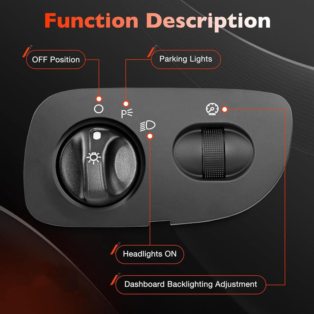 Headlight Switch Without Fog Light for Ford F150 Heritage Expedition 2000 2004