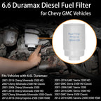 TP3018 Diesel Fuel Filter 6.6 for Chevy Silverado Express GMC Sierra 2500 01 16