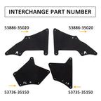 4PCS Splash Guards Fender Liners for Toyota 4Runner Lexus GX 470 2003-2022