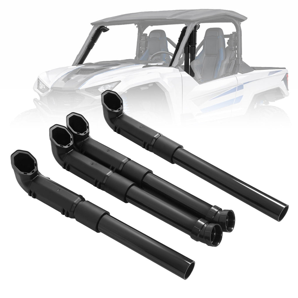 Black Off Road Snorkel Kit For Yamaha Wolverine RMAX2 1000 Sport 2021 2022 2023