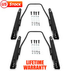 2pcs Universal Dual Lock Seat Sliders Rails Bracket Track Assembly Adjustable
