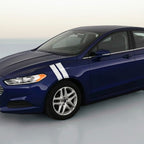 3 Inch Dual Fender Stripe Hash Mark Decal Graphic Kit for Ford Fusion