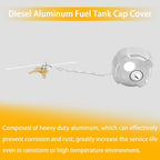 2 1/4 Locking Diesel Fuel Cap for International 4300 4400 for Ford Reefer Trailer