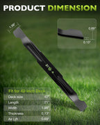 AB4200D 21 Inch Deck Blade For EGO Power Plus 42 Z6 Zero Turn Mower ZT4204L 2Pcs