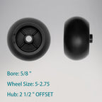 K535142110 Mower Deck Wheels Kit for Kubota Anti Scalp Wheel K537142110 6Pcs