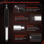 Rear Monotube Shock for Toyota Tacoma 4WD 2005 to 2015 with 0 to 1 Inch Lift