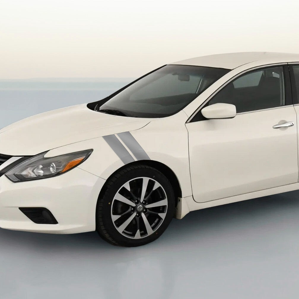 4 Inch Dual Fender Stripe Hash Mark Decal Graphic Kit for Nissan Altima