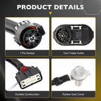 9L3Z15A416A Trailer Tow Wiring Connector Harness Kit for Ford F150 2009 2014