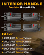 Interior Door Handle Front Rear LH RH Side for Toyota Tacoma Pontiac 03 15 4X