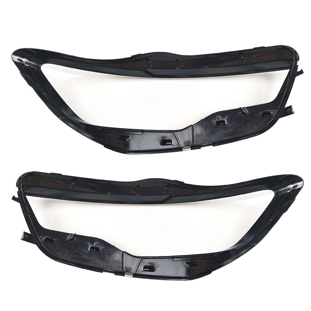 Clear Headlight Headlamp Lens Covers Left and Right for Audi A6 C7 2011 2015